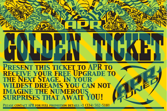 APR Presents Your Golden Ticket to a Free Upgrade to the Next Stage!